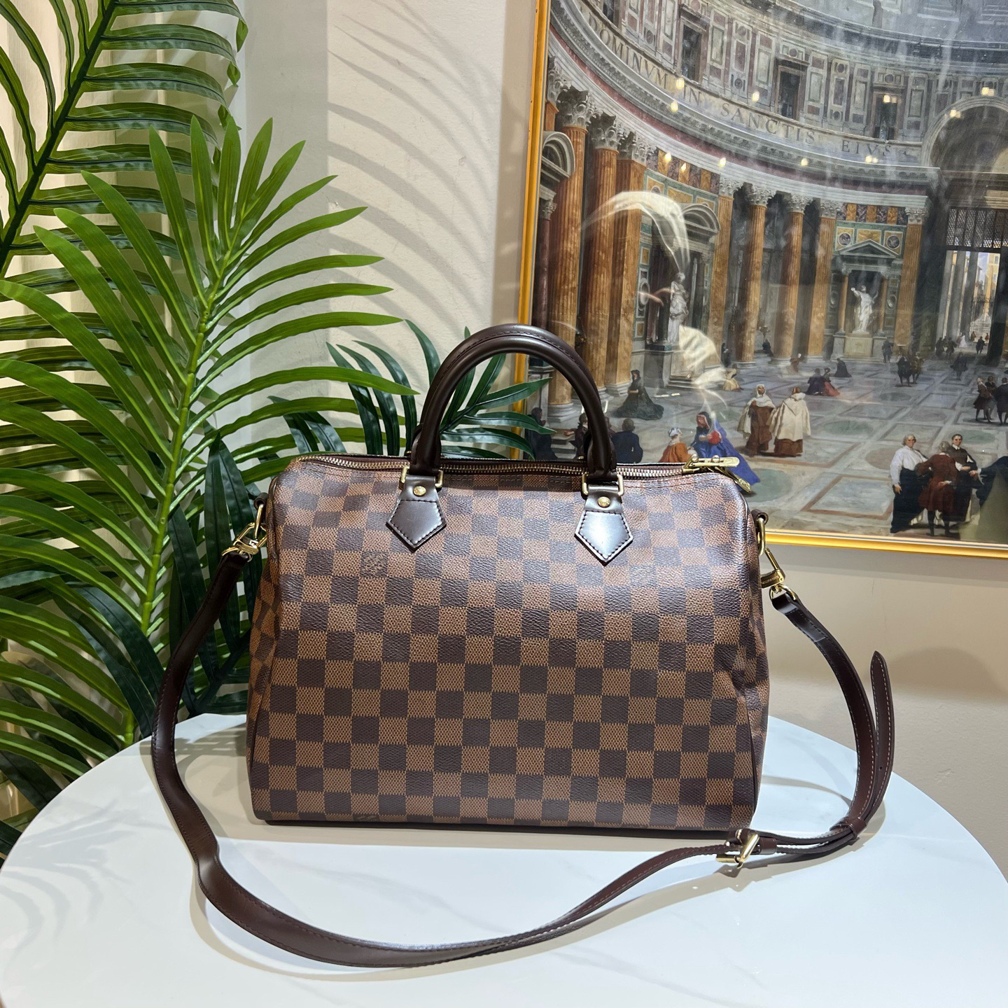 95新 LouisVuitton/路易威登 御古屋/95410/棋盘格sp30 13s