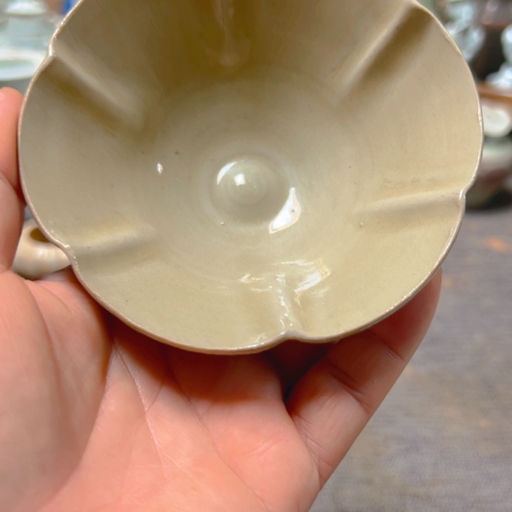 盖碗少*青白釉杯子完整不包邮