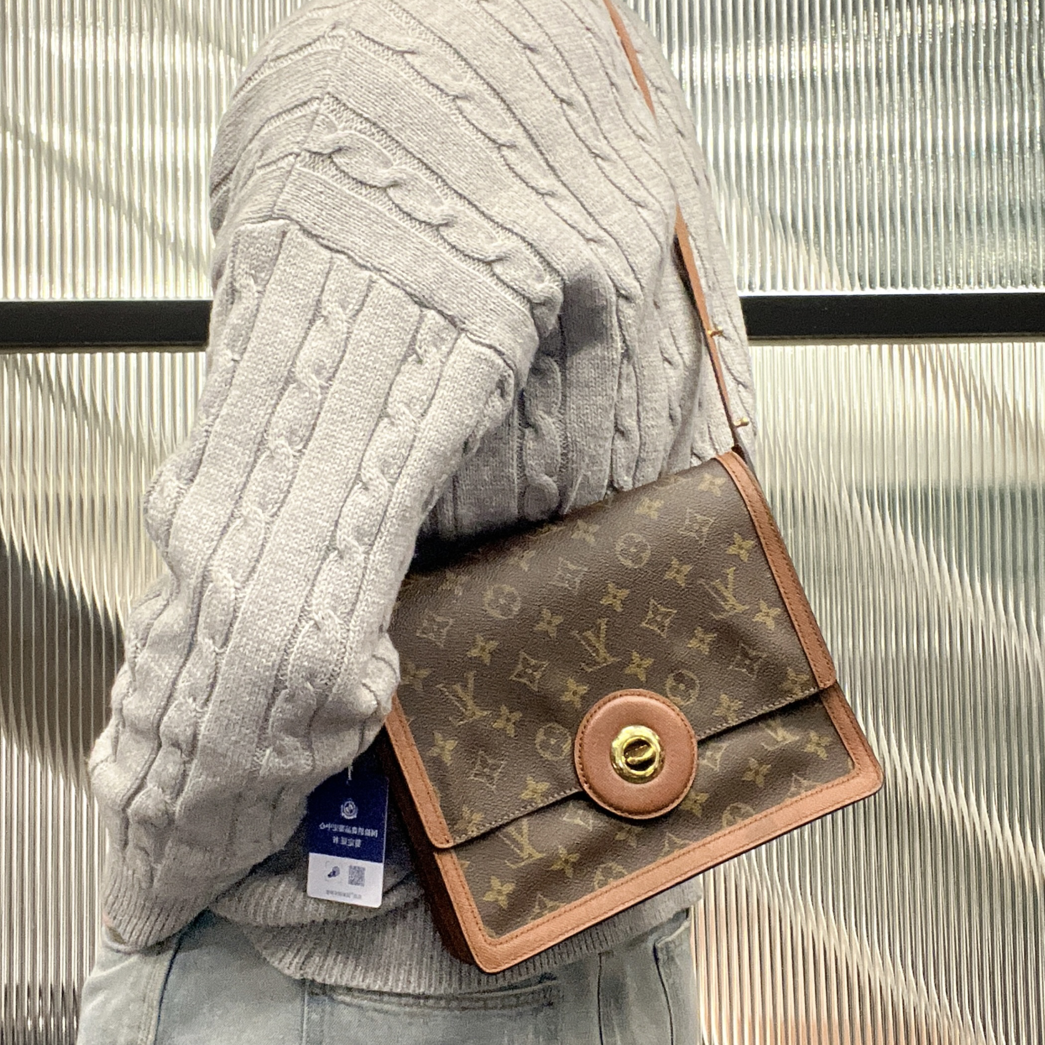 95新 LouisVuitton/路易威登 【涛】03 0237 老花达芙妮单肩包