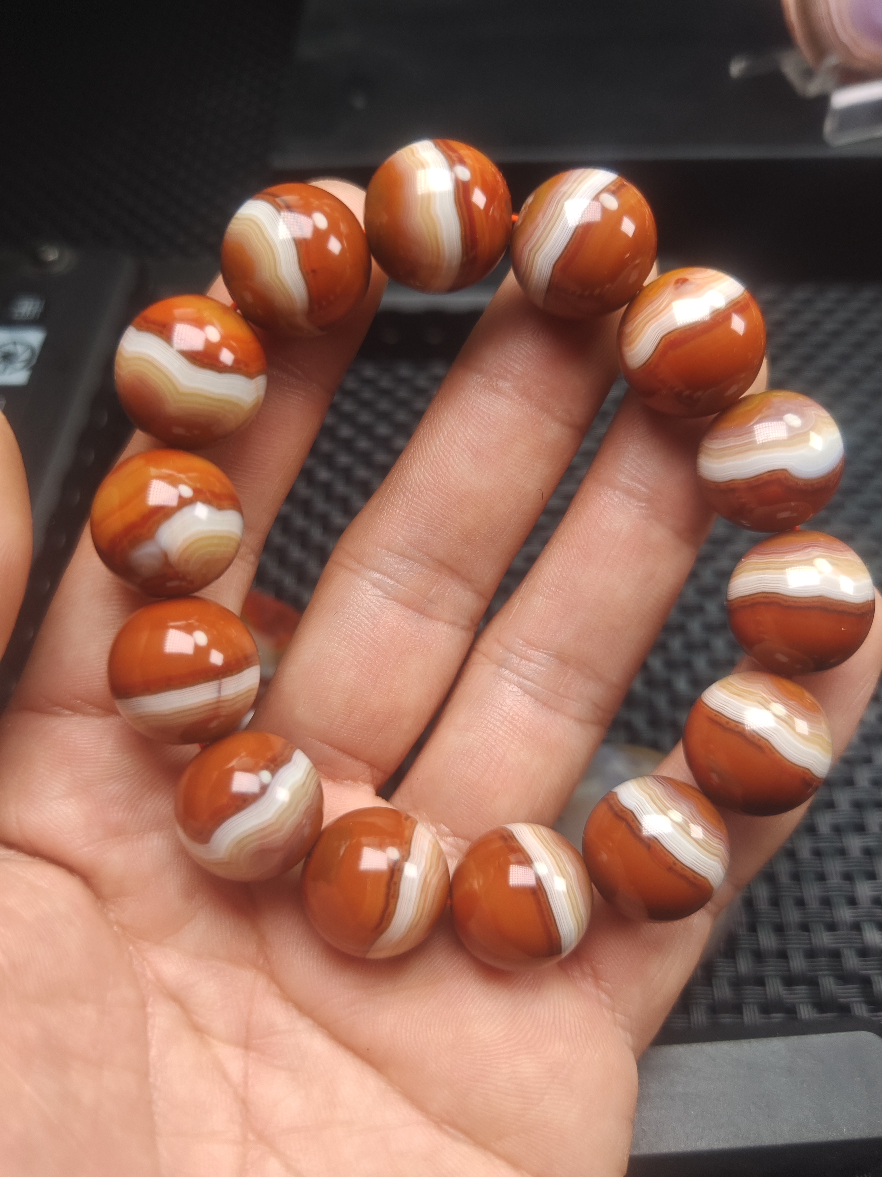 河北战国红玛瑙手串