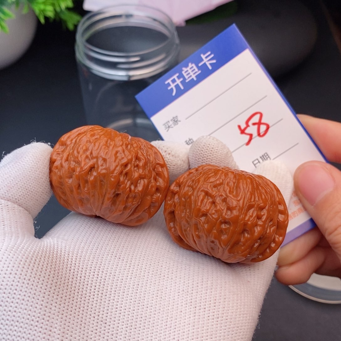 文玩核桃把件43铁锤58