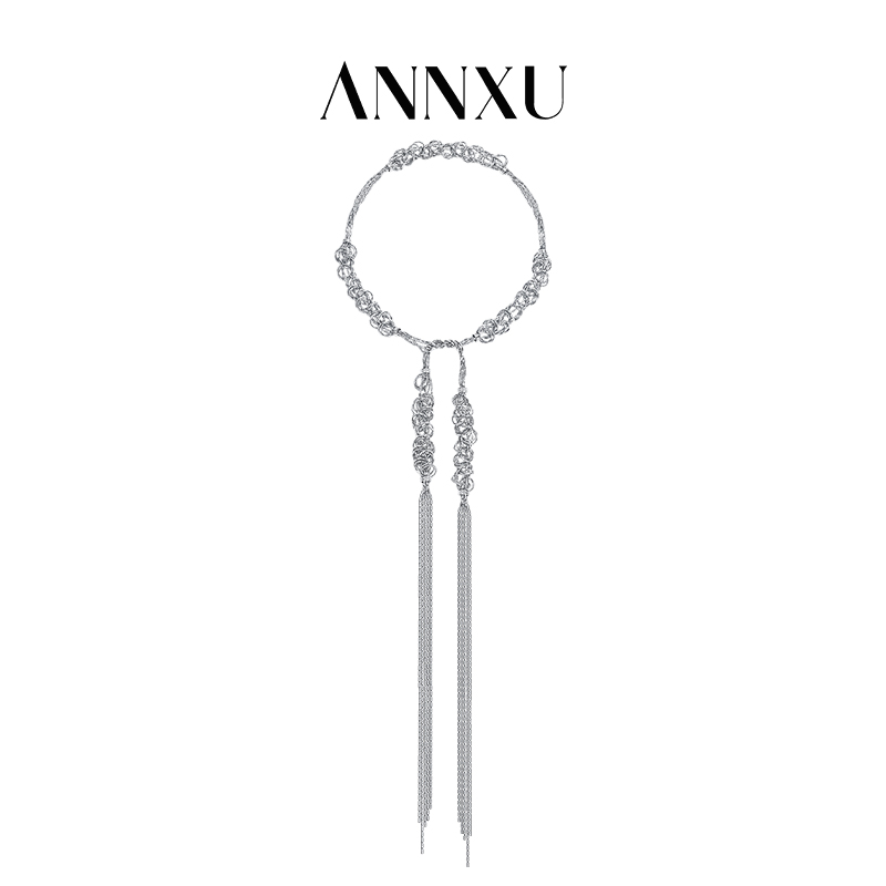 ANNXU 铜合金项链 光影织缕系列编织围巾链