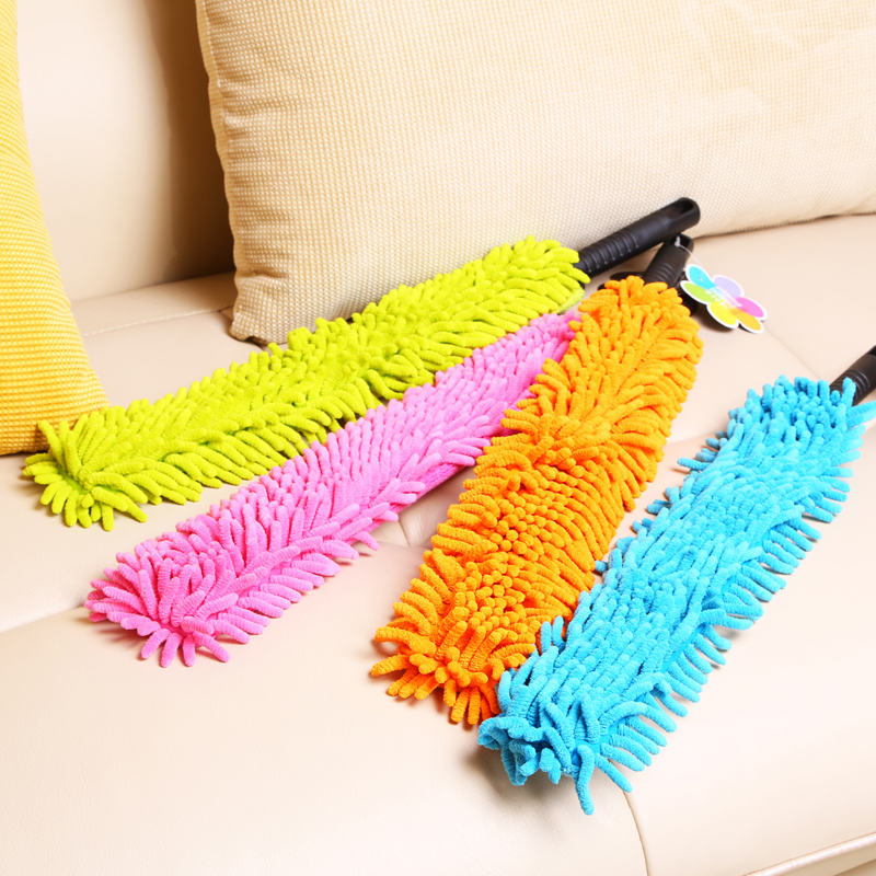 美丽雅除尘掸雪尼尔纤维除尘扫灰清洁可水洗折叠鸡毛掸子