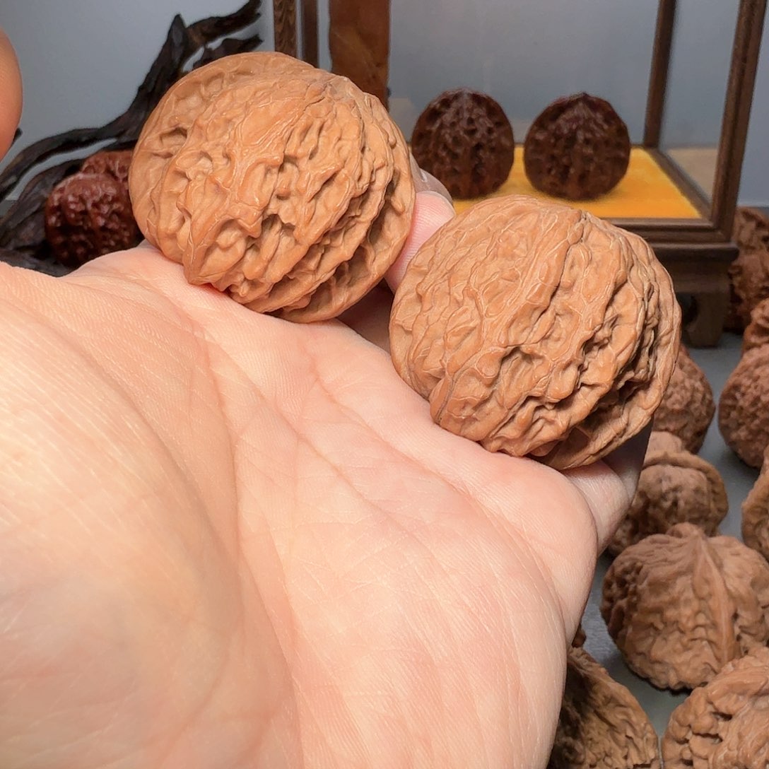 文玩核桃把件41尺寸昌平山地磨盘