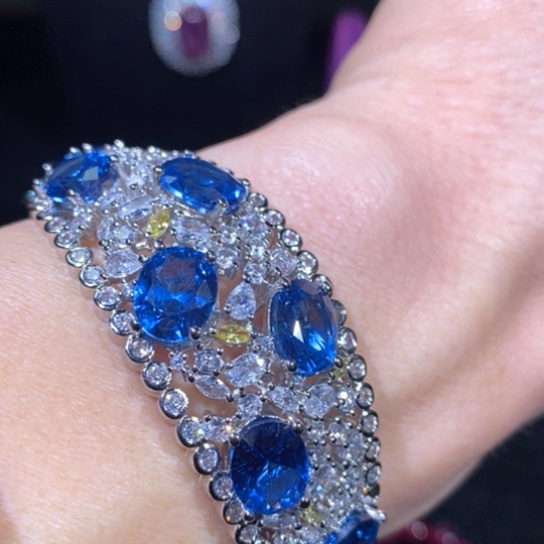 红宝石戒指银S925镶嵌