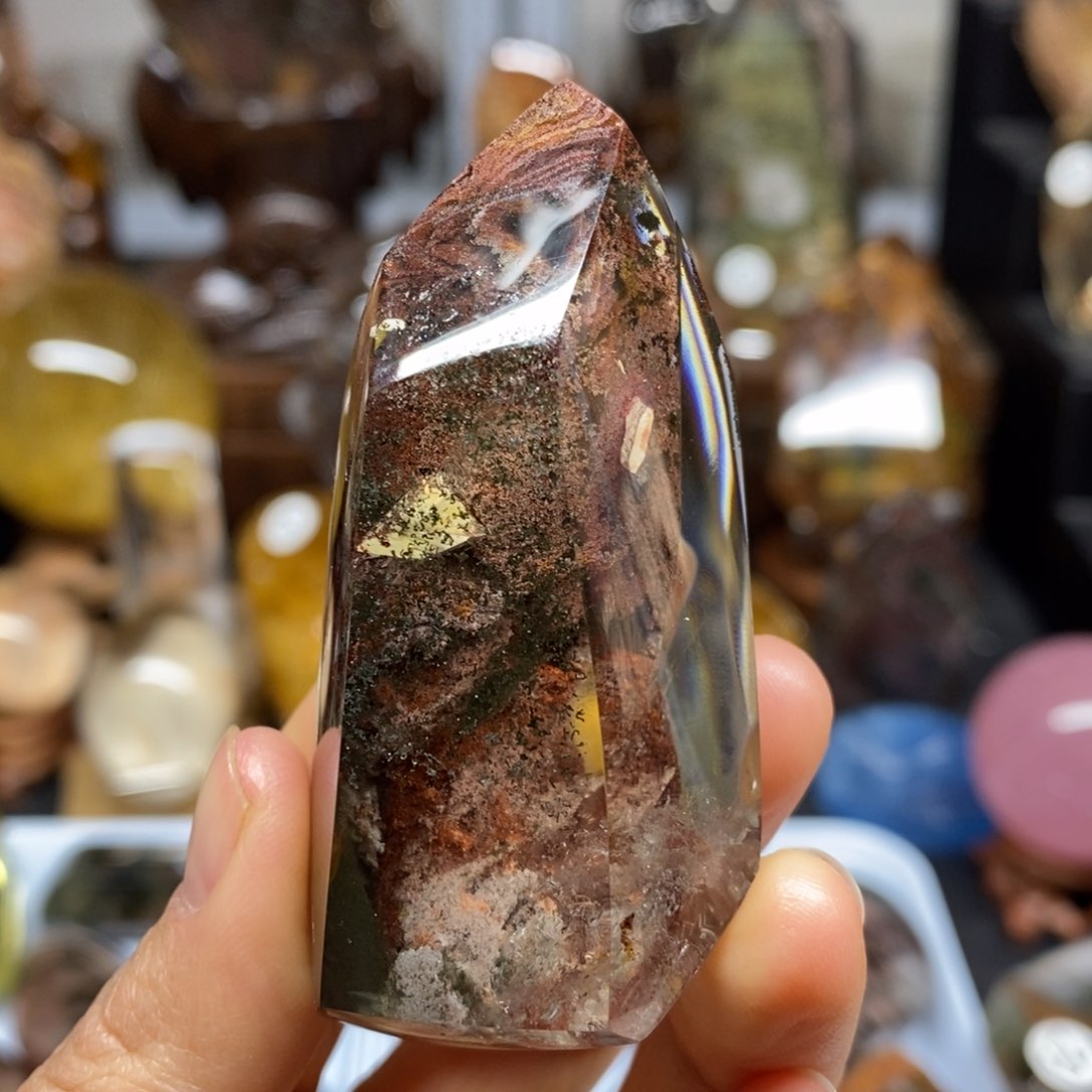 水晶原石手把摆件未镶嵌