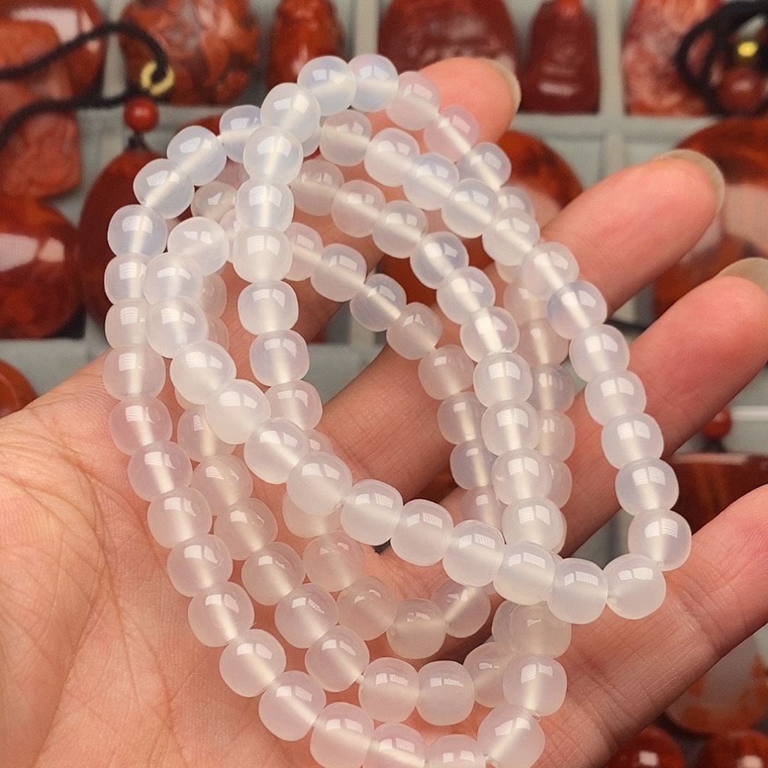 我***好玛瑙/玉髓未镶嵌手链