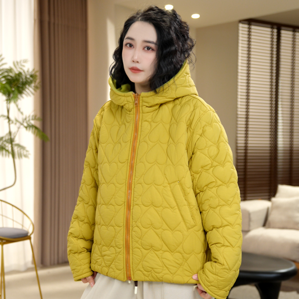 MF02 冬季新款连帽棉服简约大气宽松休闲百搭棉衣保暖外套