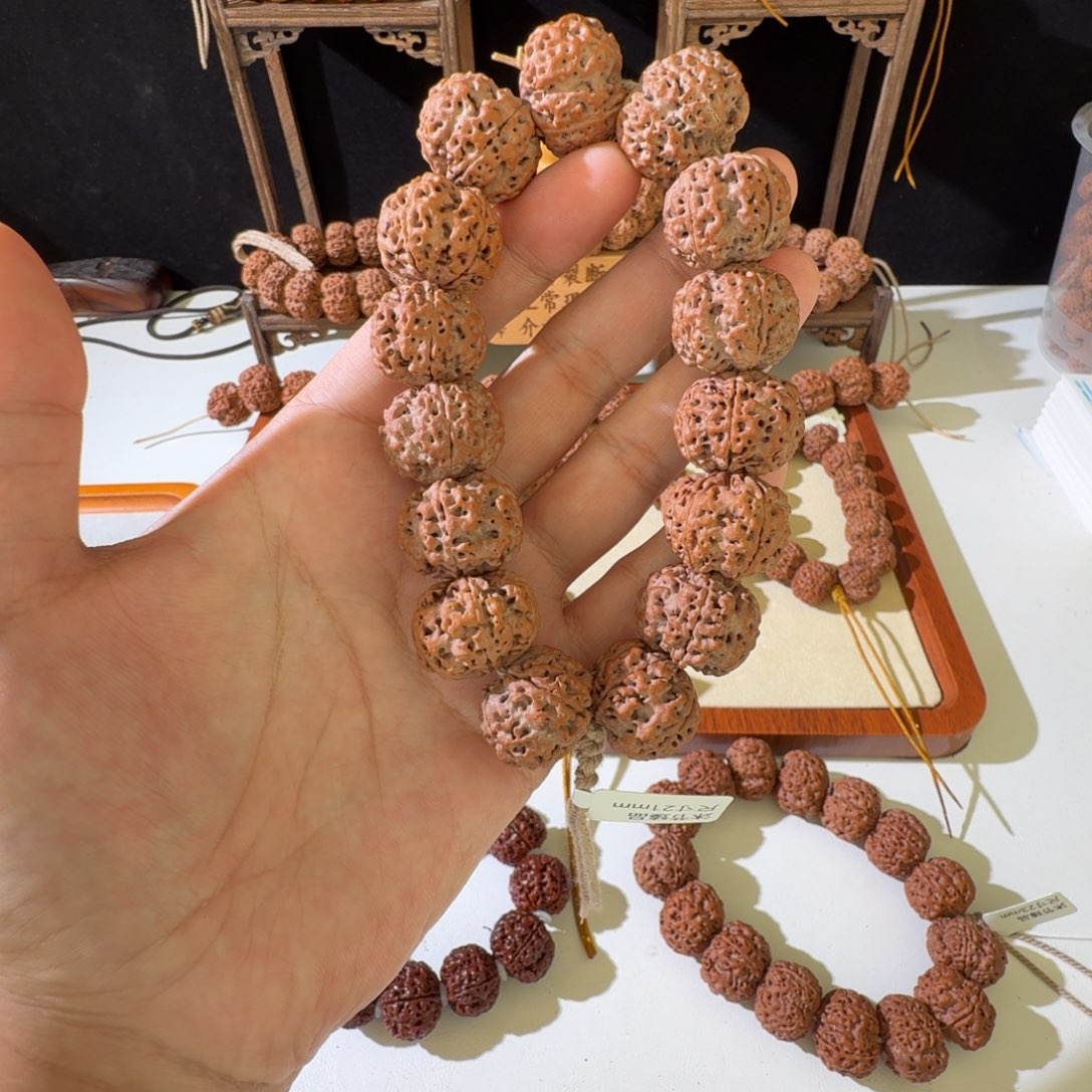 吊坠金刚菩提21尺寸红皮梅花头货