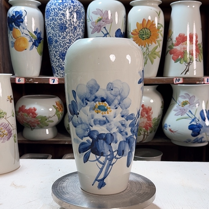 瓶大萝卜兰兰牡丹新款陶瓷陶瓷