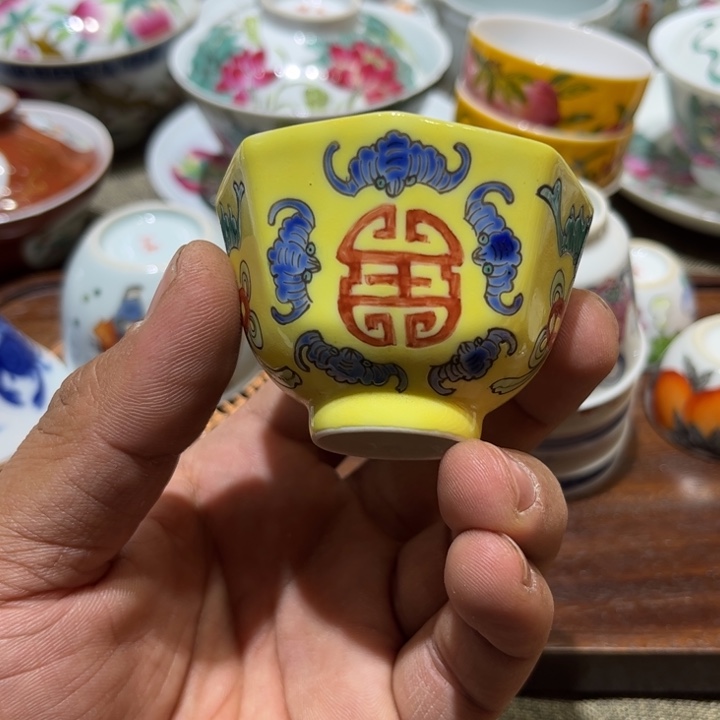 纯手绘精品盖碗杯