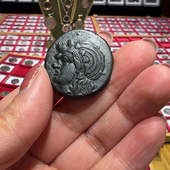 铜汇**武古希腊潘神铜币