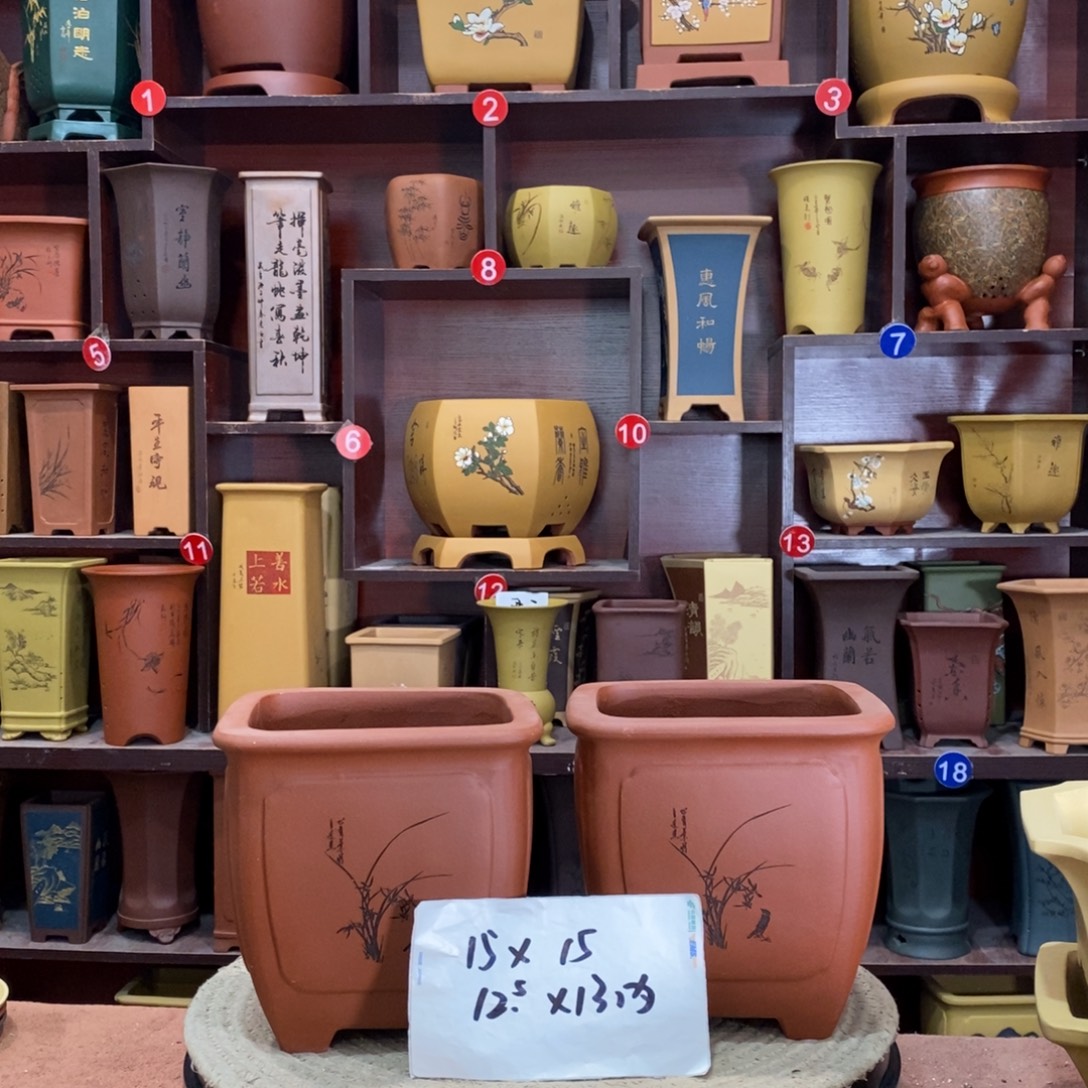 紫砂艺术紫砂花盆