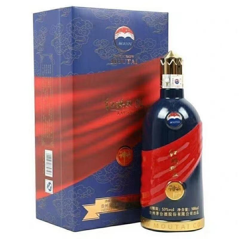 KWEICHOW MOUTAI/贵州茅台神舟酒 (红旗飘飘）单瓶装53%Vol500ml