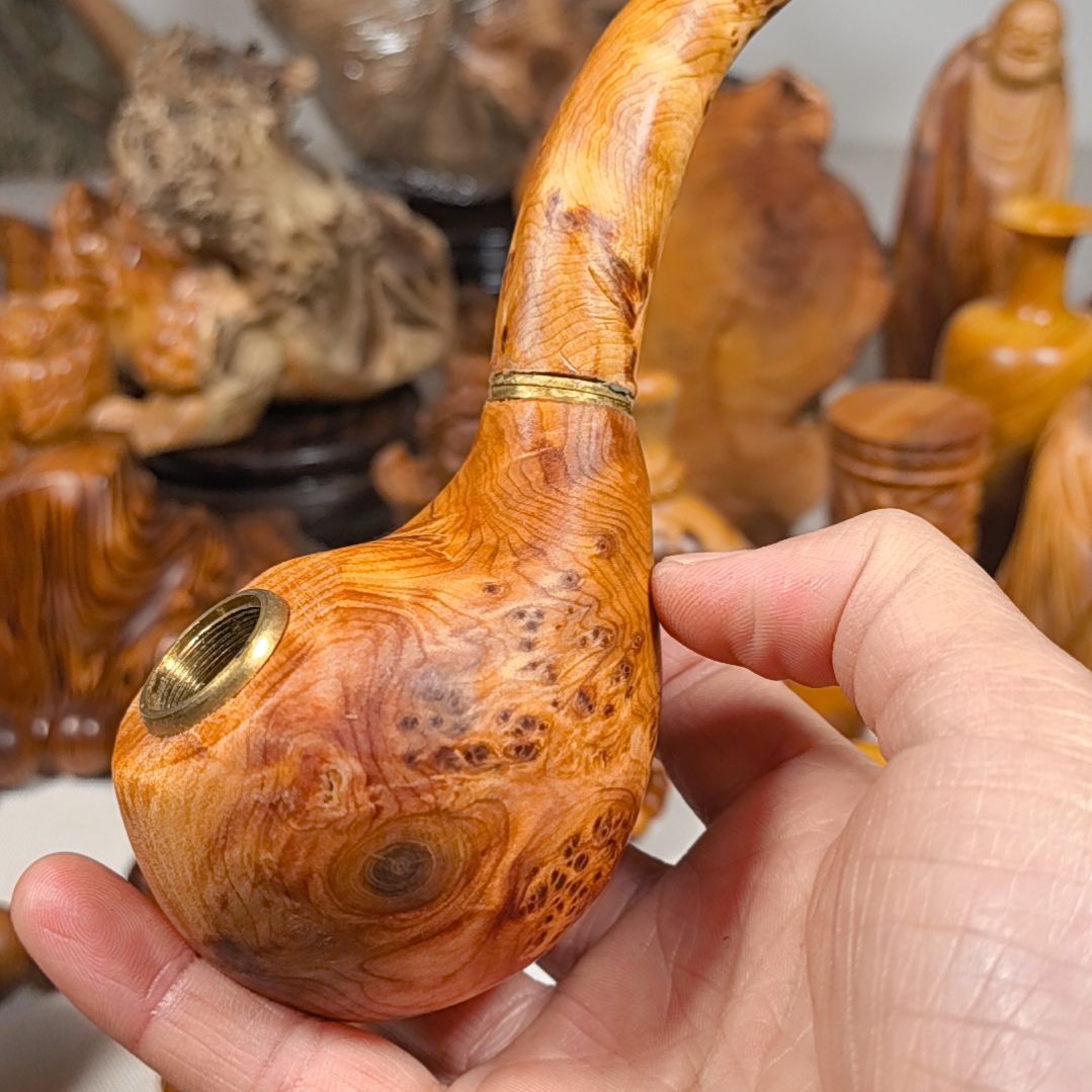 柏木（崖柏）烟袋锅子