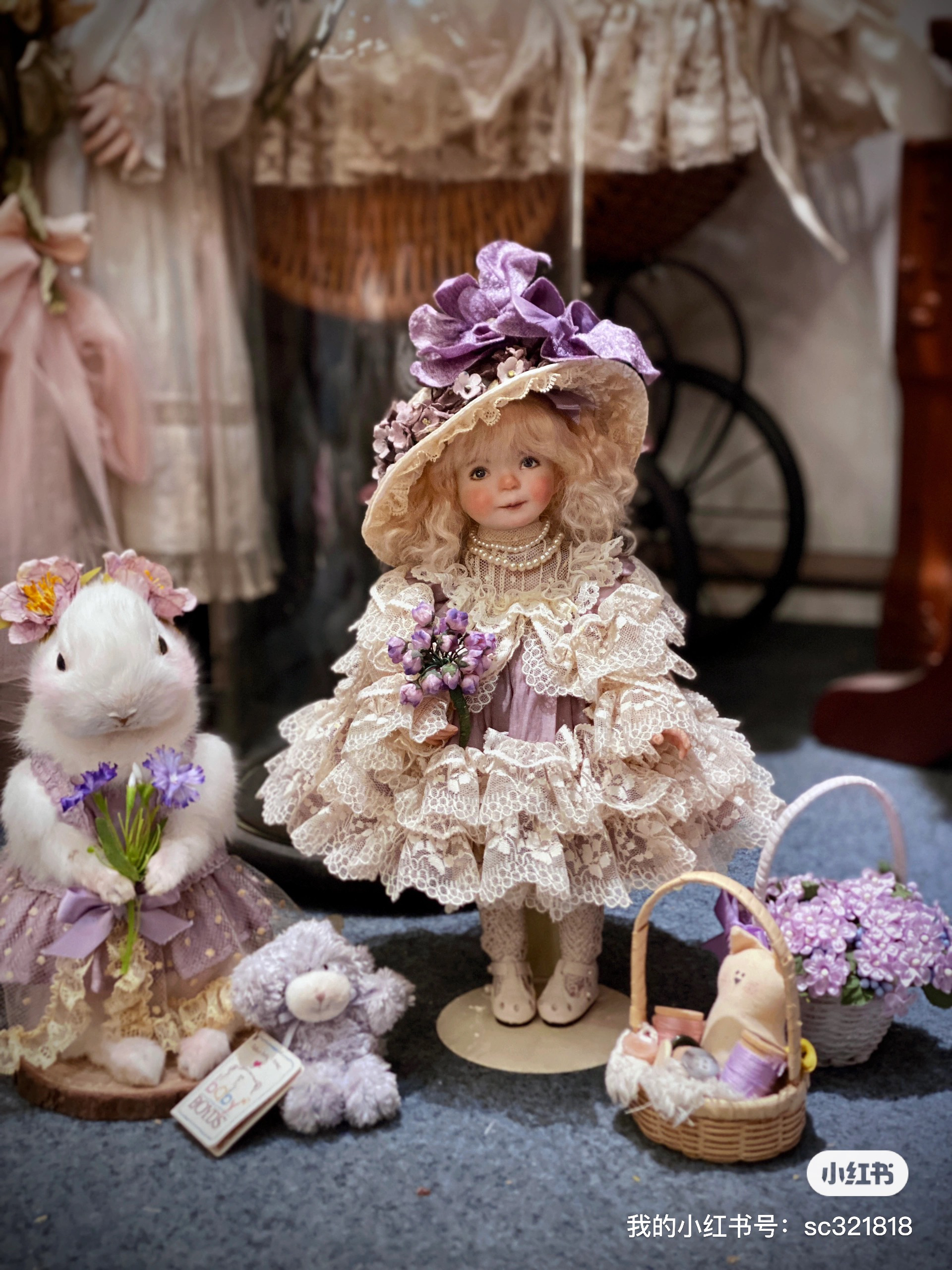 美国艺术家手工制作陶瓷娃娃孤品，不退，不换，顺丰到付当面验收。