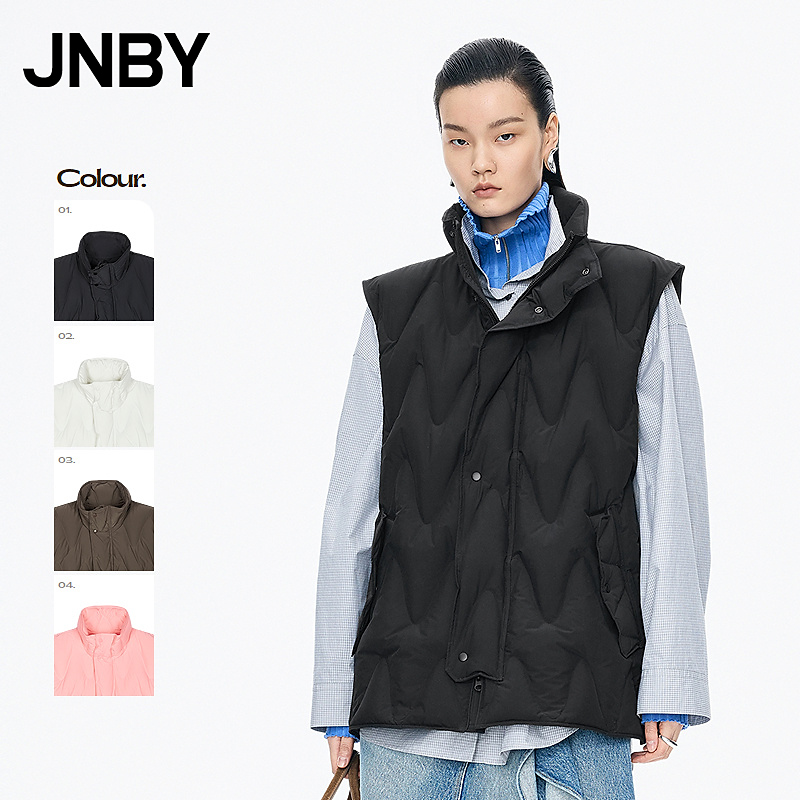 【商场同款】JNBY/江南布衣25冬新品羽绒服宽松H型无袖5PAC11170