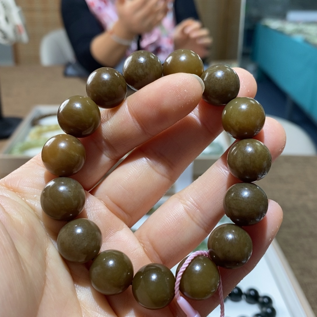 和田玉未镶嵌手链214