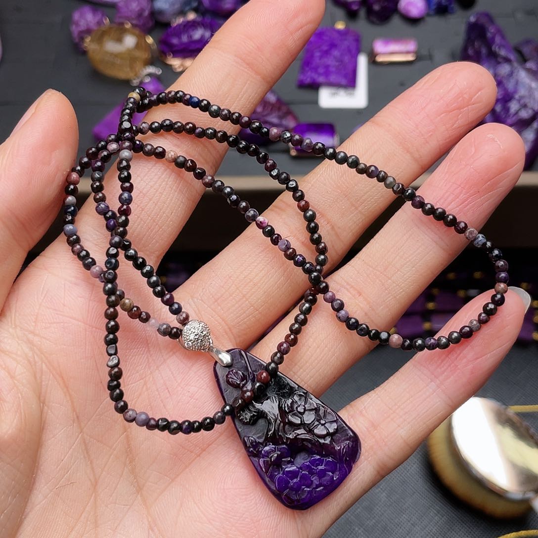 苏纪石（舒俱来）项链银S925镶嵌