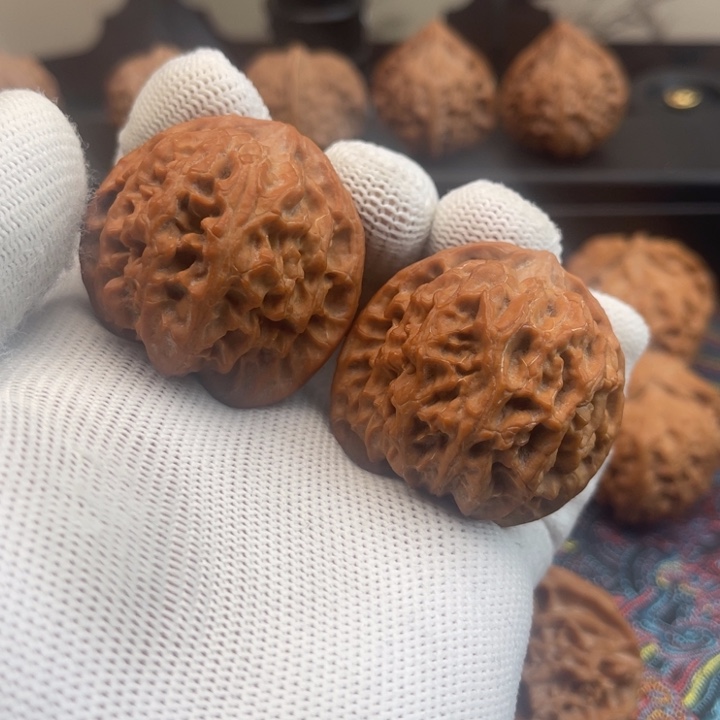 把件文玩核桃40 全品苹果圆