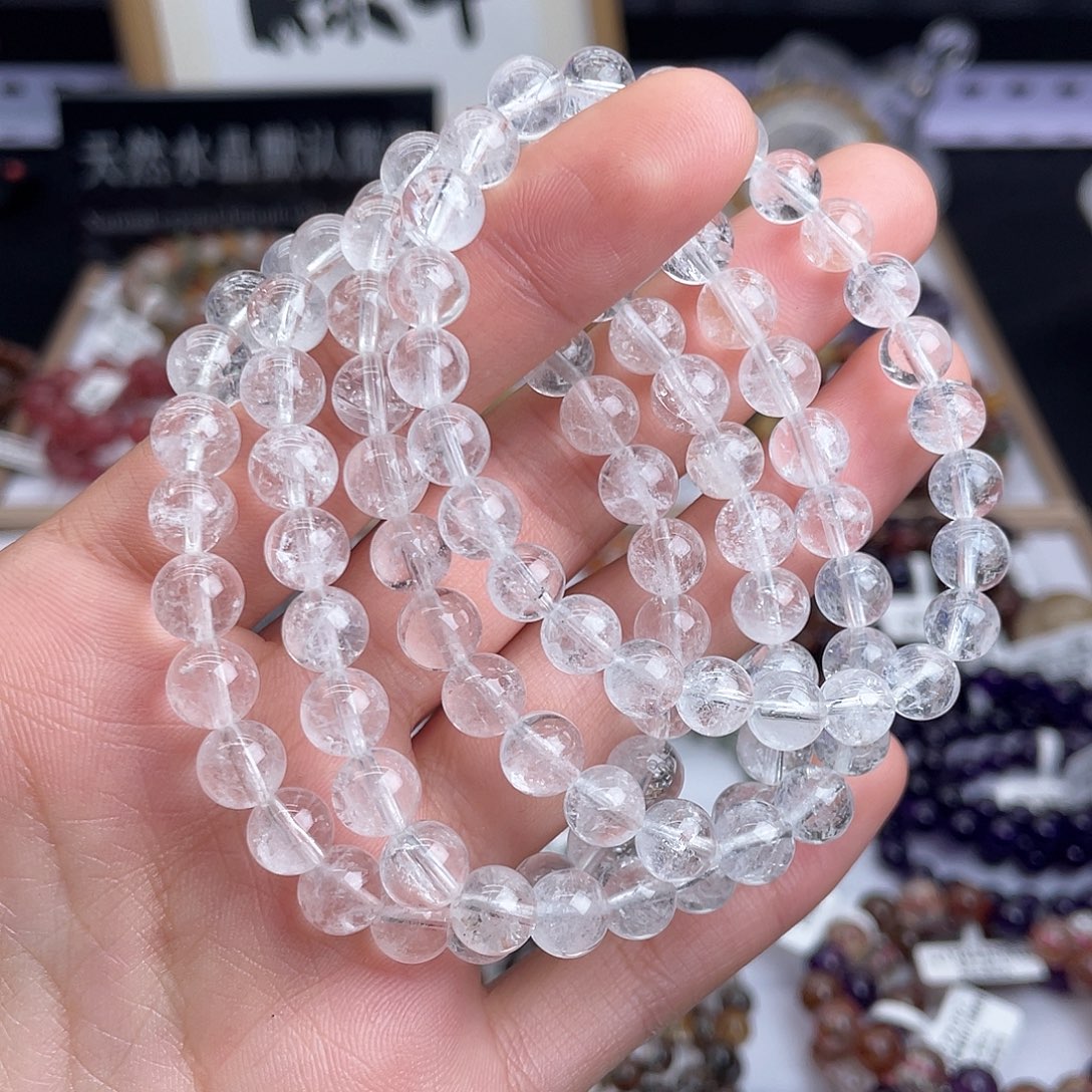 未镶嵌水晶手串天然