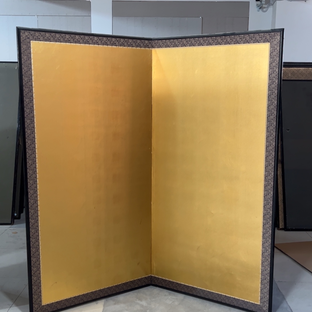 绘画屏风框画茶空间设计