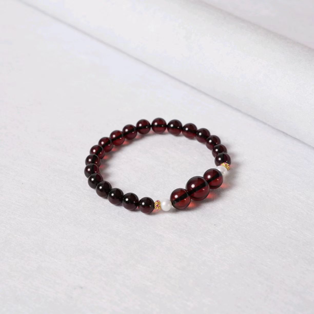 【普陀山欢喜】琥珀单圈手串约7mm（发货多样性一件）G33534