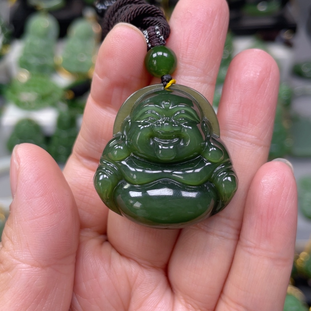 和田玉（碧玉）未镶嵌吊坠(不含链)