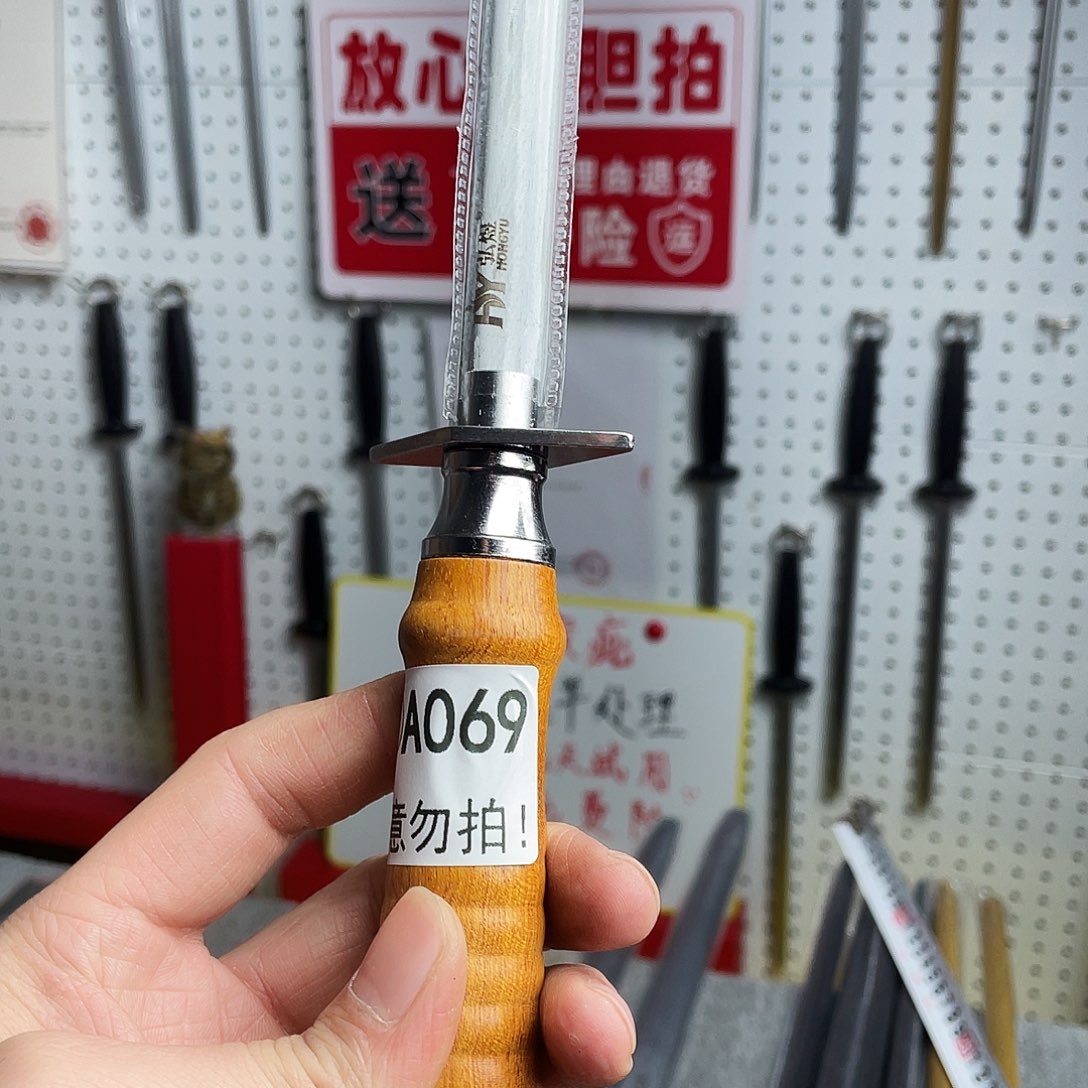 微瑕疵12寸超细纹分体式花梨木手柄——69