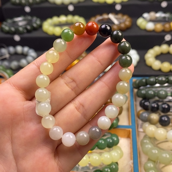 和田玉未镶嵌手串W 8