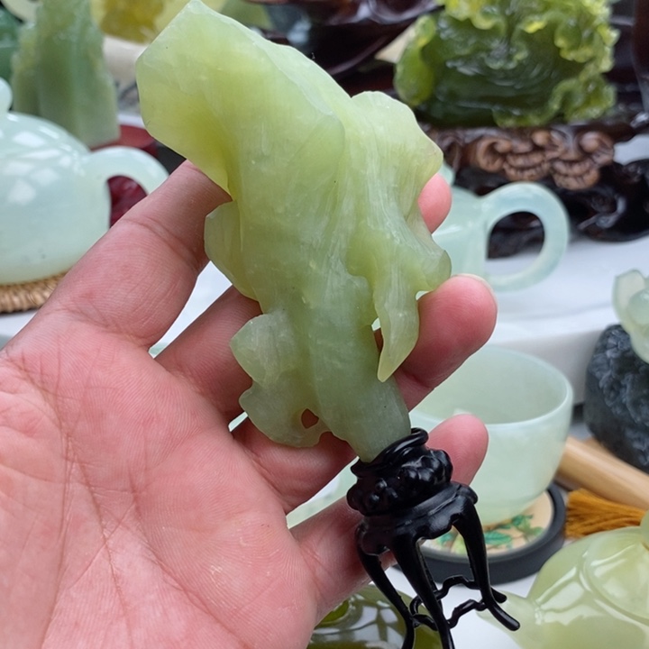 岫玉四大名玉摆件未镶嵌