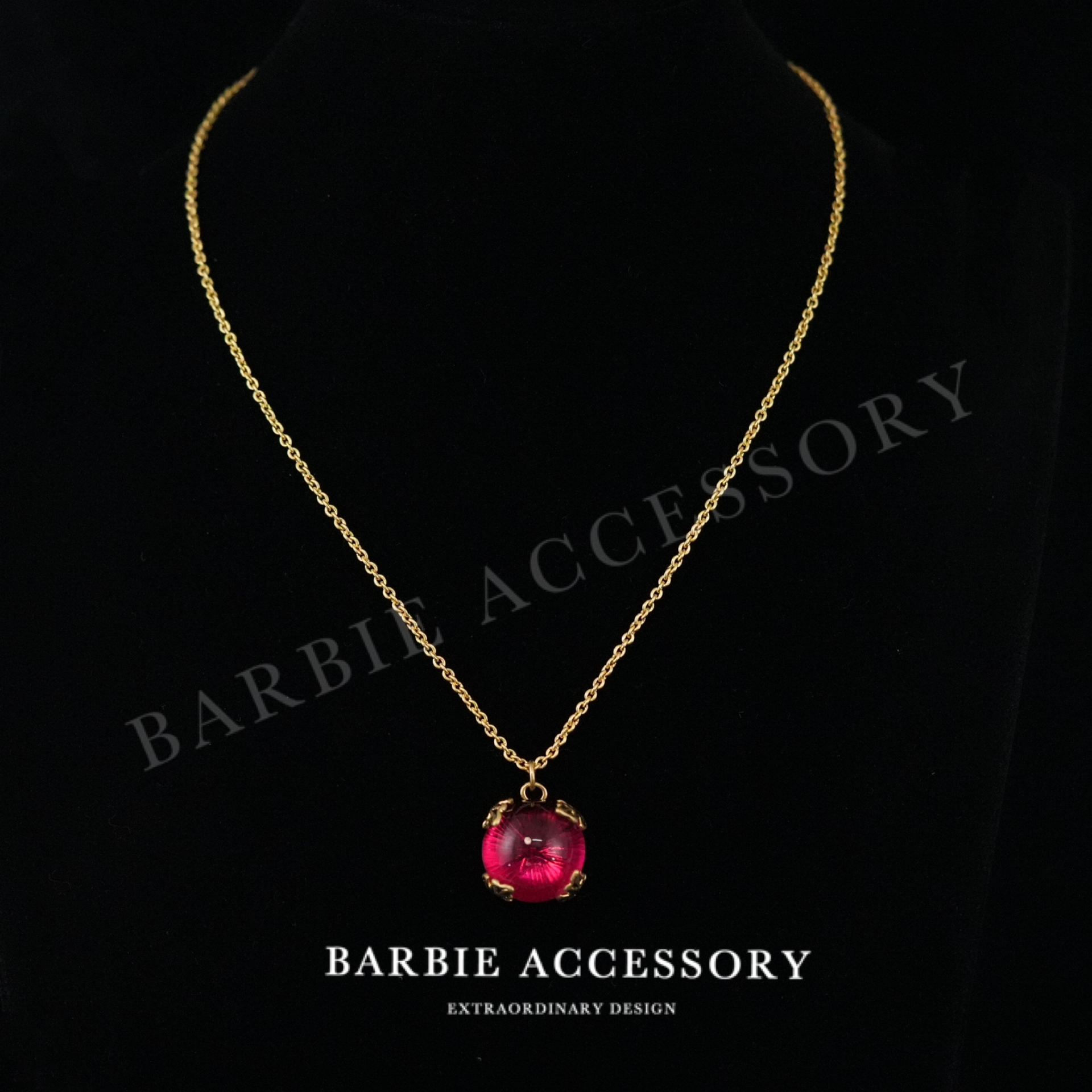 铜合金合成锆石项链 【红糖】法式既视设计款高级感绝美项链