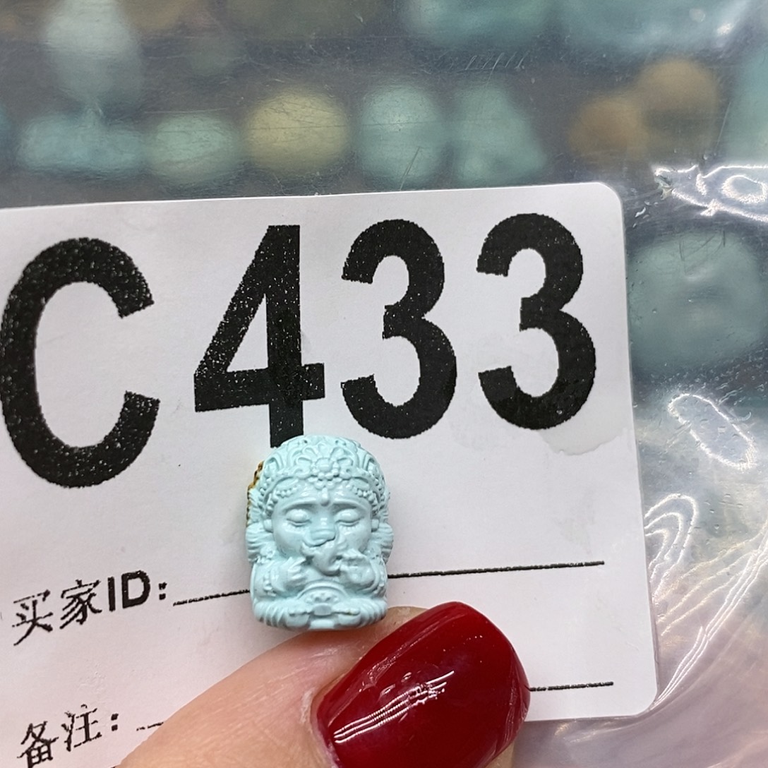 ****星绿松石未镶嵌绿松石配饰定制