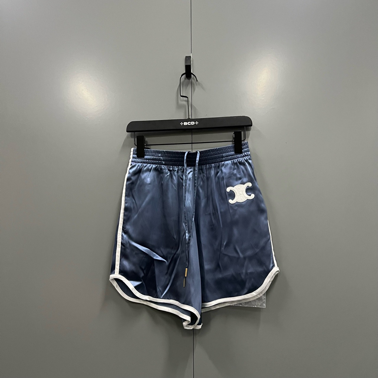 Celine 赛琳 蓝色徽标logo短裤 6码/全新/公价8600/吊牌 fg203929