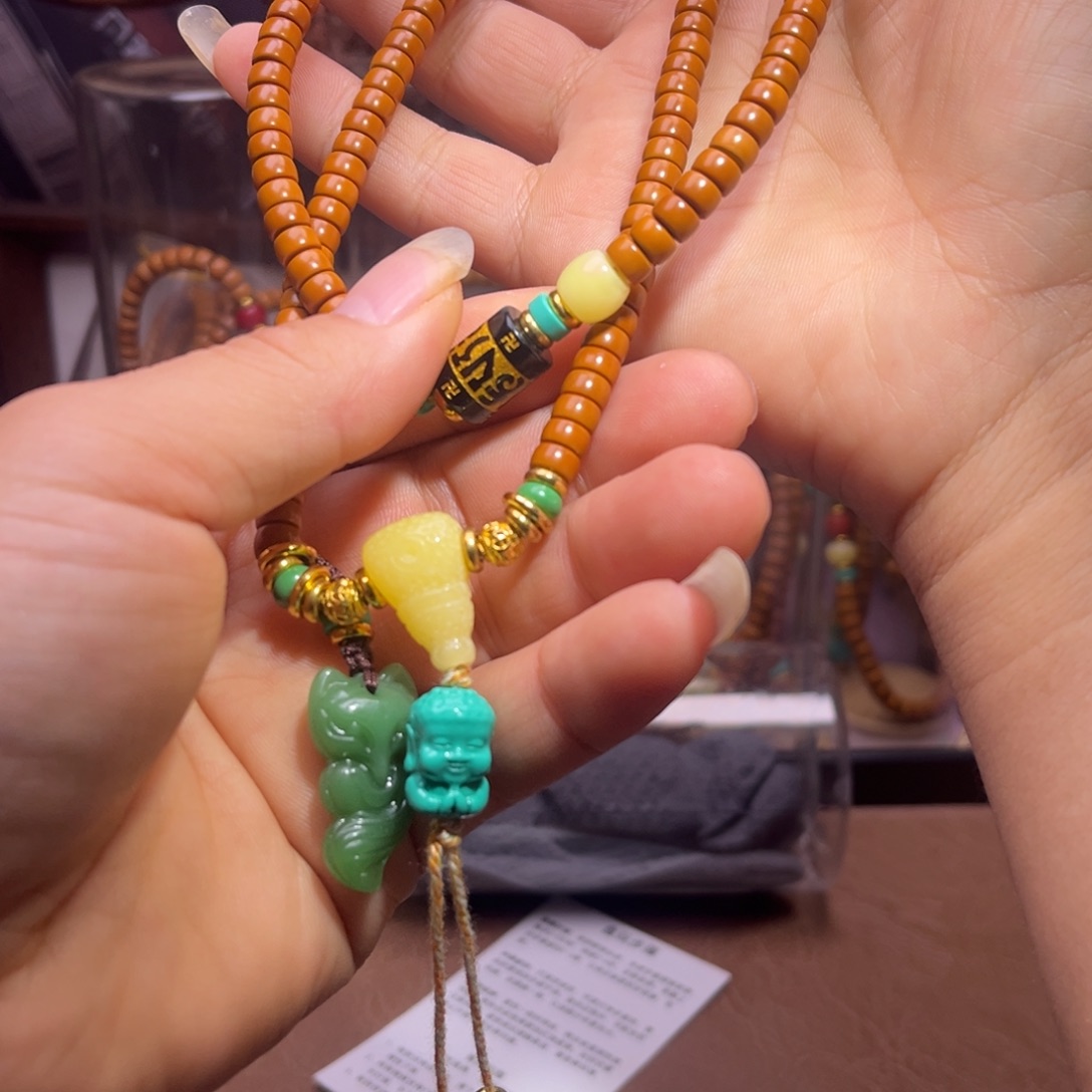 手串/手链橄榄核6.5满配脖挂药片