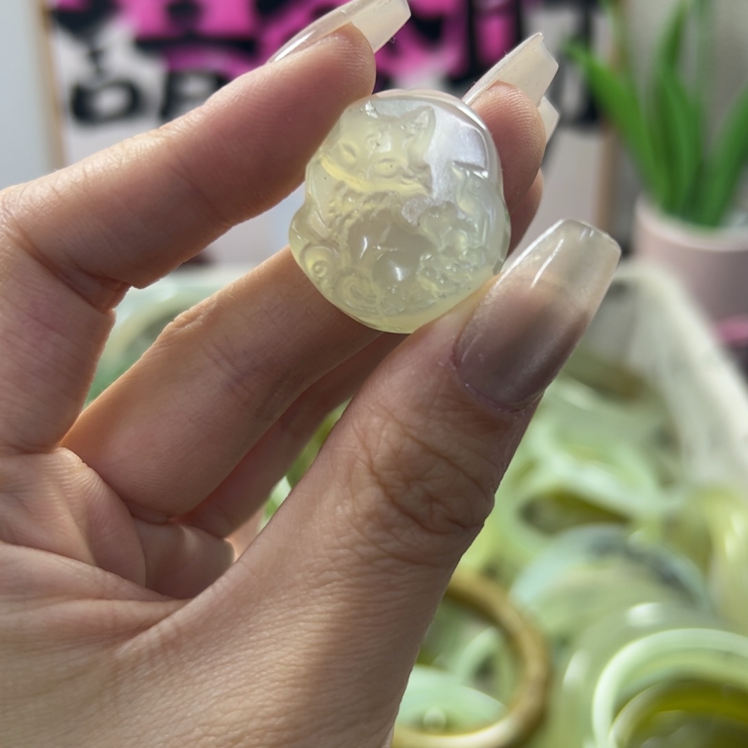 蛇纹石玉手镯未镶嵌43xiaci