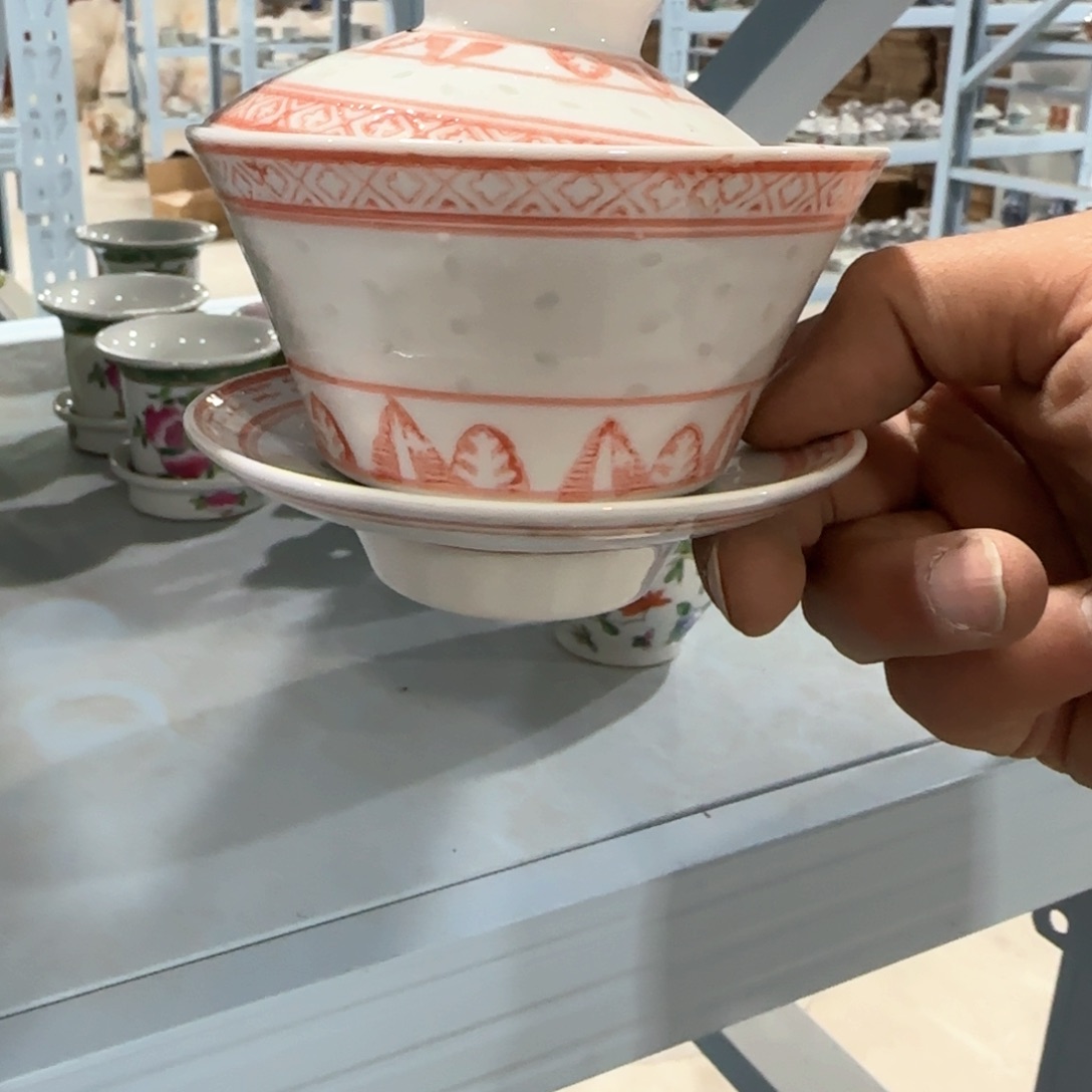 瓷片摆件手绘瓷器全部处理