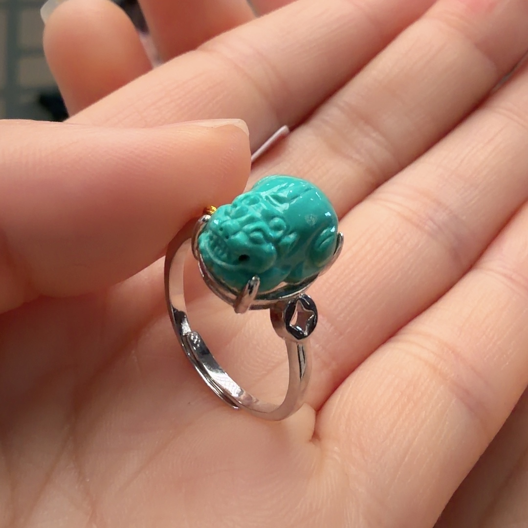 绿松石未镶嵌戒指