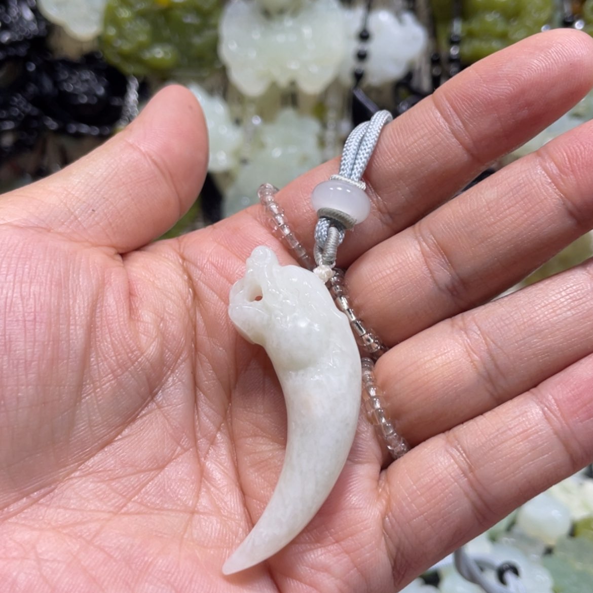 【闪购商品】岫玉颈饰未镶嵌32吊坠