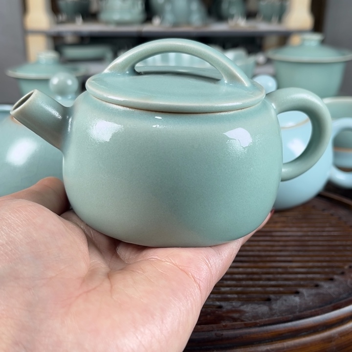 纯手工原矿汝瓷玛瑙入釉