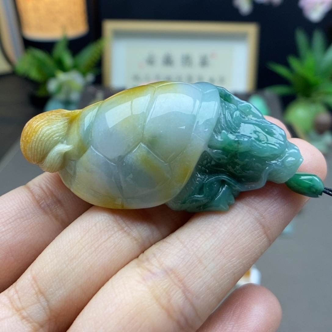 翡翠未镶嵌颈饰吊坠102