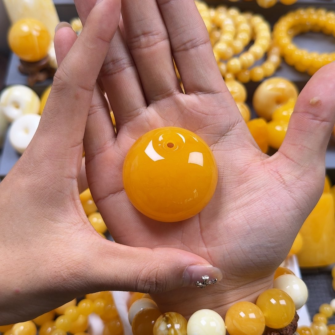 琥珀珠宝奇石未镶嵌公主扣