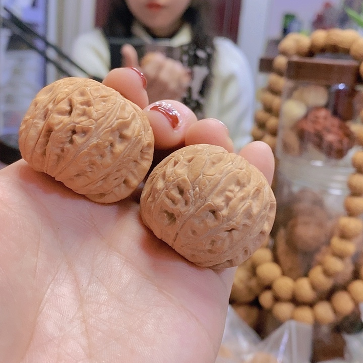 【闪购商品】文玩核桃把件咦*40平谷元宝练手