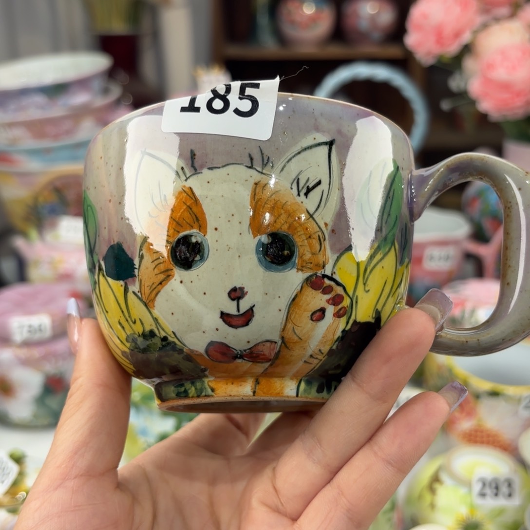 瓷片景德镇手绘高温釉下彩陶瓷茶具