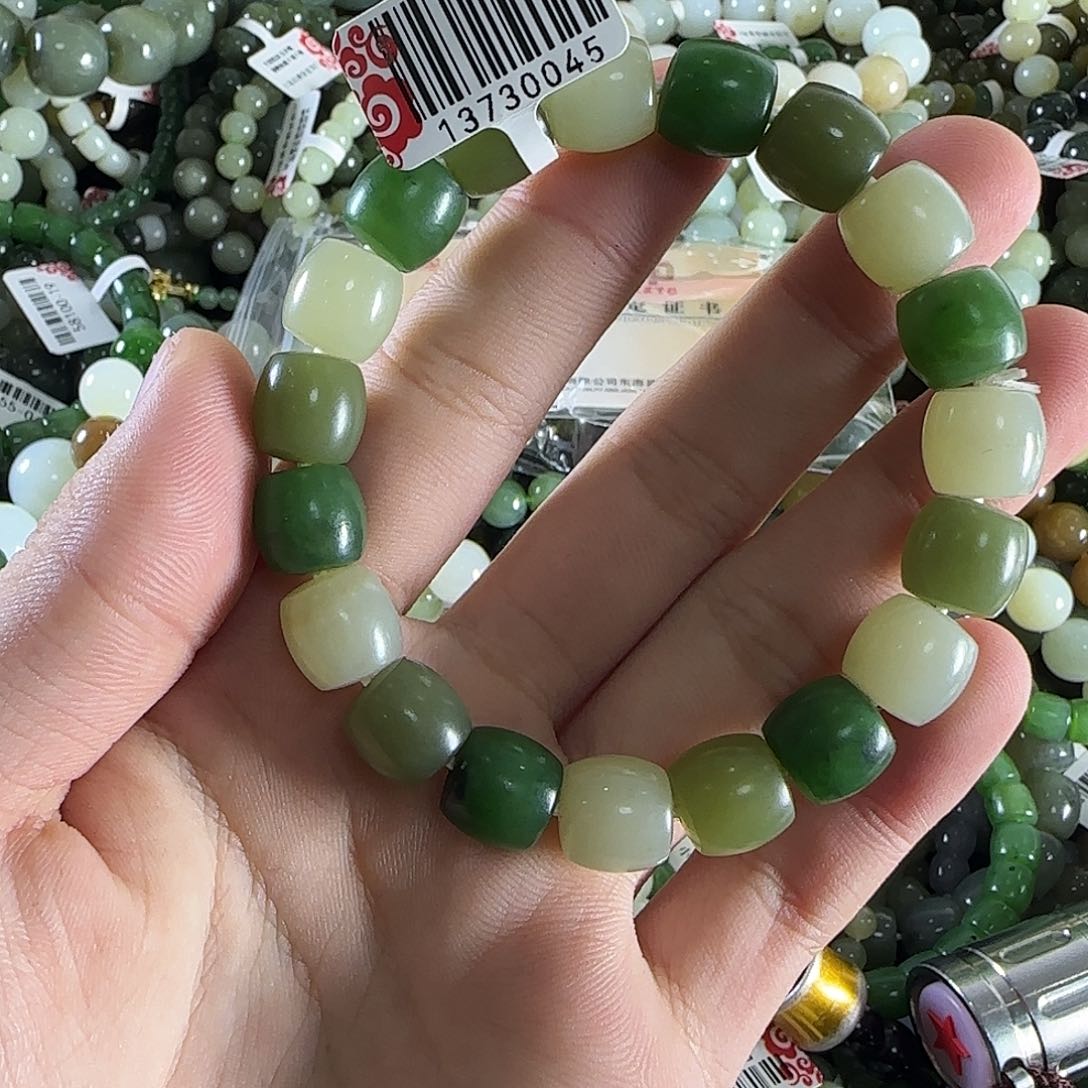 和田玉手链未镶嵌173