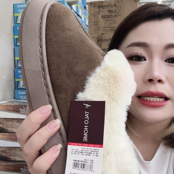 棉化纤棕色男士雪地靴44-45码