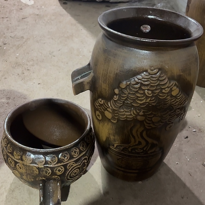 粗陶口径21/40，20/16进水口2.5厘米瑕疵