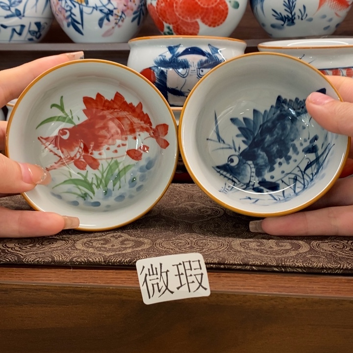 釉下老陶泥手工绘制