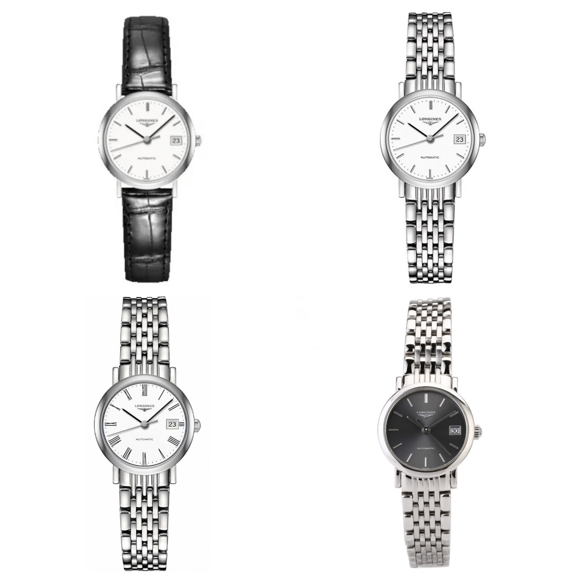 99新 Longines/浪琴 博雅309/机械/白盘条丁/表径25.5mm/女士腕表