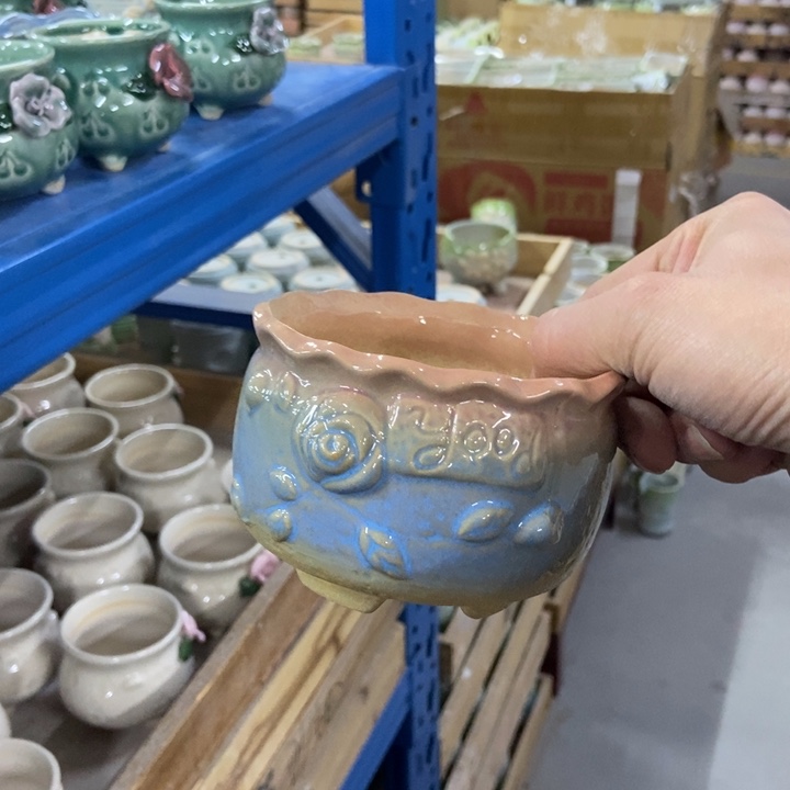 陶瓷花盆单场满9.9发10*7